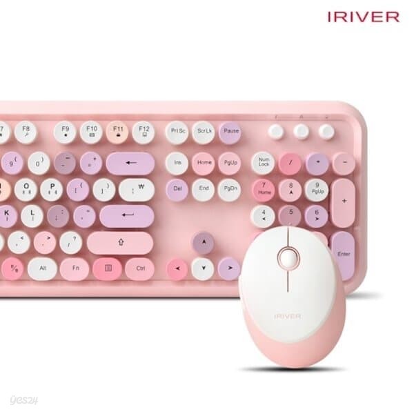 아이리버 무선 키보드 마우스 세트 EQwear-Q150 핑크