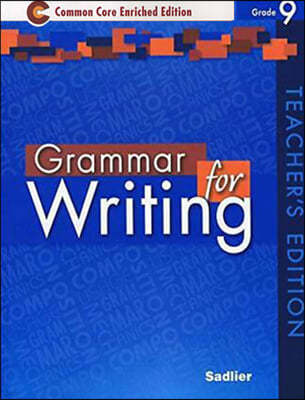 Grammar for Writing (enriched) Teacher's Guide Blue (G-9)