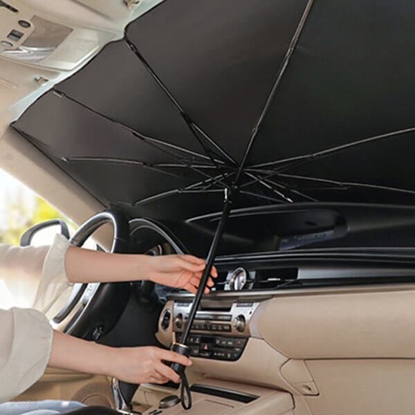 OMT 차량용 우산 접이식 티타늄코팅 햇빛가리개 대형 자동차 썬블럭