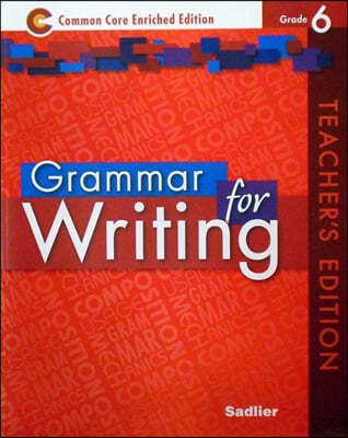 Grammar for Writing (enriched) Teacher's Guide Red