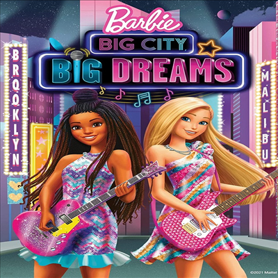 Barbie: Big City, Big Dreams (ٺ:  Ƽ,  帲) (2021)(ڵ1)(ѱ۹ڸ)(DVD)