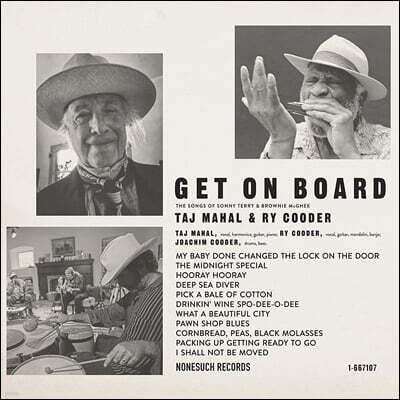 Taj Mahal & Ry Cooder — Get On Board 앨범 커버