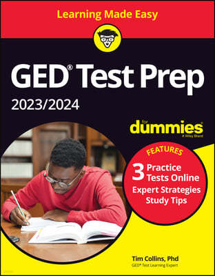 GED Test Prep 2023/2024 for Dummies with Online Practice