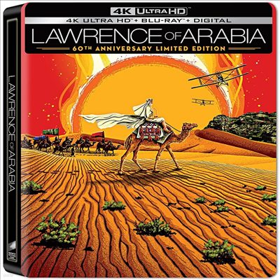 Lawrence Of Arabia (60th Anniversary Limited Edition) (ƶ η) (1962) (Steelbook)(ѱڸ)(4K Ultra HD + Blu-ray)