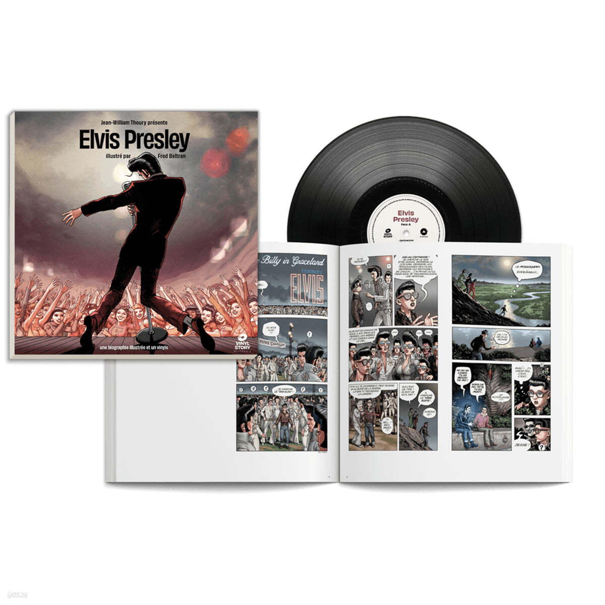 엘비스 프레슬리 아트북 에디션 (Elvis Presley Illustrated by Fred Beltran) [LP]
