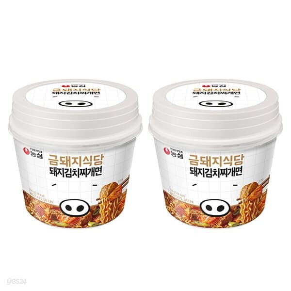 [농심]금돼지식당 돼지김치찌개면 254g x 2입