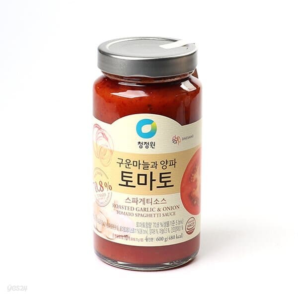 [청정원]구운마늘과 양파 토마토 스파게티소스 600g (4인분)