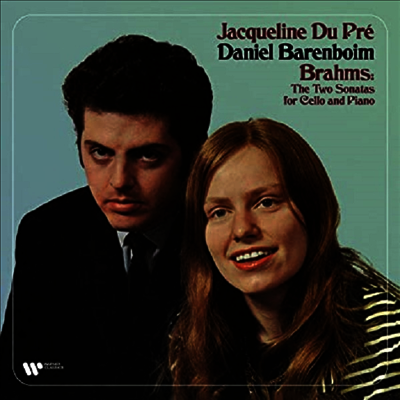 Jacqueline Du Pre & Daniel Barenboim — 브람스: 첼로 소나타 1, 2번 (Brahms: Cello Sonata No.1 & 2) - Jacqueline Du Pre & Daniel Barenboim 앨범 커버