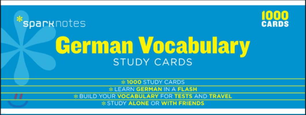 German Vocabulary Study Cards