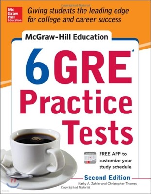 McGraw-Hill Education 6 GRE Practice Tests, 2/E