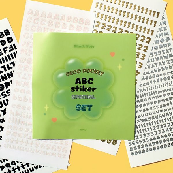 데코포켓 ABC 스티커 4종 스페셜 SET