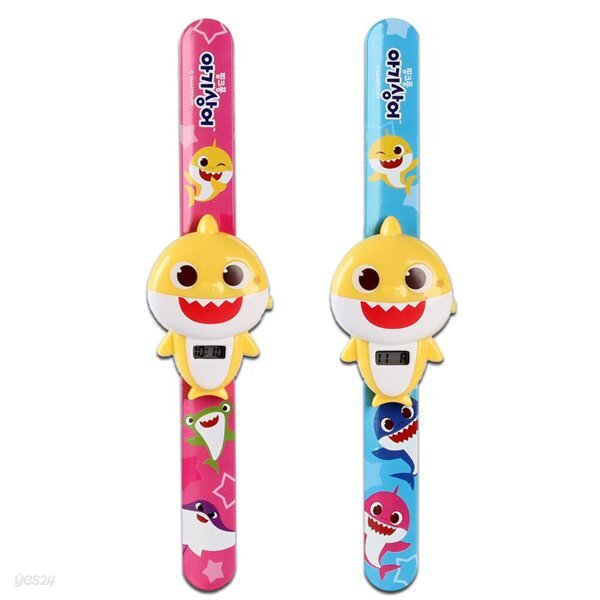 핑크퐁 아기상어 노래하는 불빛시계/ 젤리 손목시계