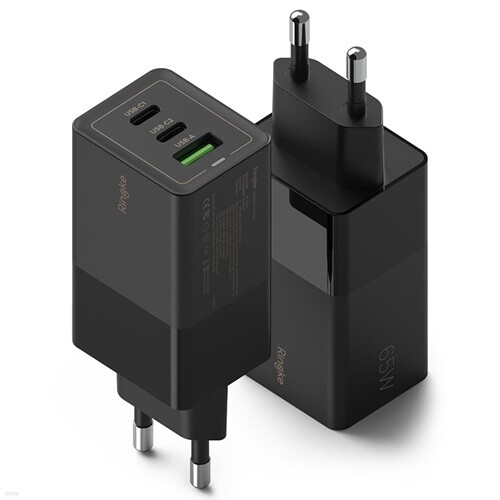 링케 65W GaN 3포트 PD PPS 초고속 멀티 급속 충전기 USB C타입 ZX-3U10T