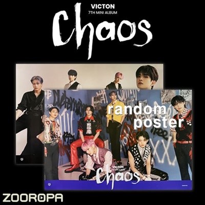 [새상품/1포스터] 빅톤 VICTON Chaos 미니앨범 7집 (브로마이드1장+지관통)