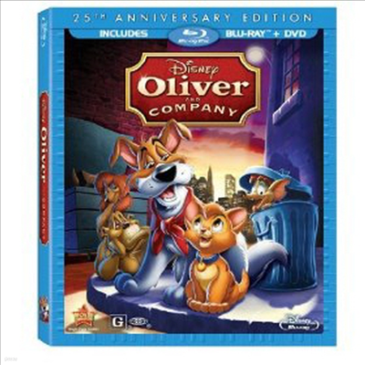 Oliver & Company: 25th Anniversary Edition (ø ģ) (ѱ۹ڸ)(Blu-ray) (1988)