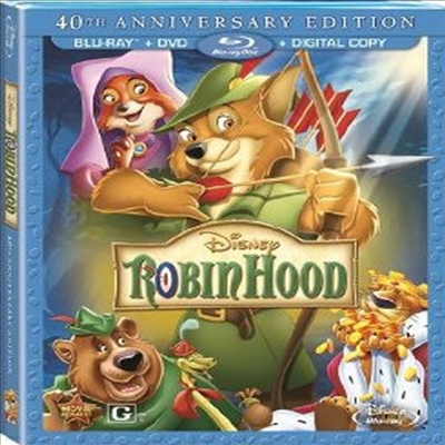 Robin Hood: 40th Anniversary Edition (κ ) (ѱ۹ڸ)(Blu-ray) (1973)