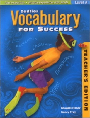 Vocabulary for Success Teacher's Guide A (G-6)