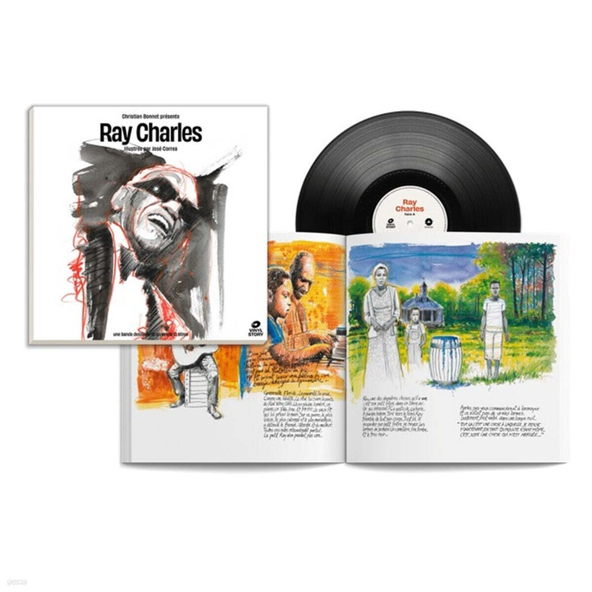 레이 찰스 아트북 에디션 (Ray Charles Illustrated by Jose Correa) [LP]