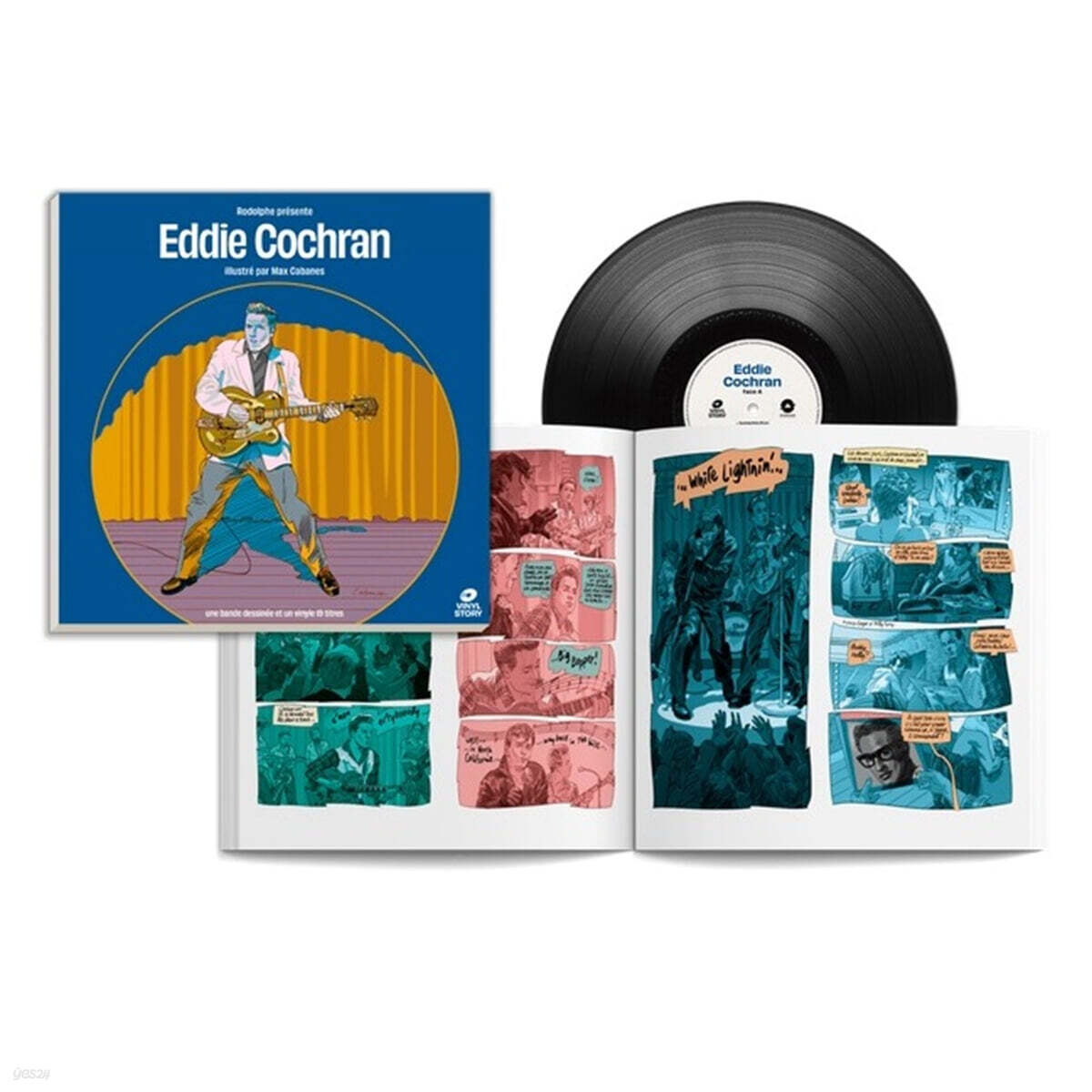 에디 코크란 아트북 에디션 (Eddie Cochran Illustrated by Max Cabanes) [LP]