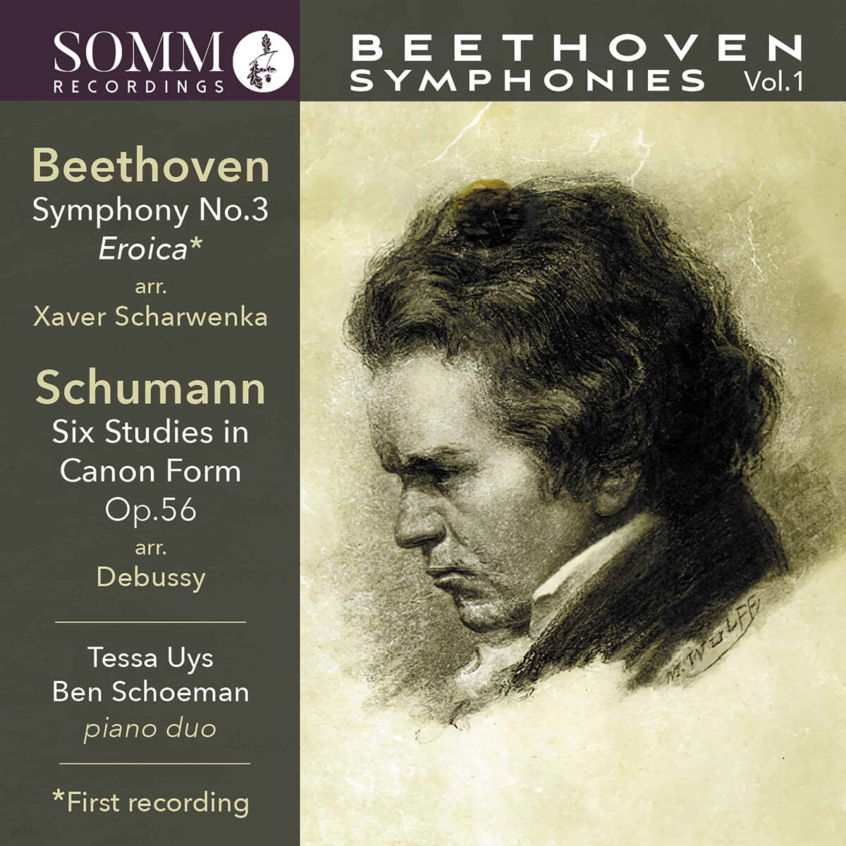 Tessa Uys / Ben Schoeman 베토벤: 교향곡 3번 &#39;영웅&#39; 외 [피아노 편곡 버전] (Beethoven: Symphony No. 3 &#39;Eroica&#39;) 