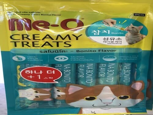 Me-O 미오 크리미 참치 스낵 반려묘 고양이 사료 75g