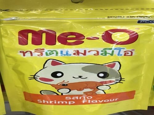 Me-O 미오 새우 스낵 반려묘 고양이 캣 사료 50g