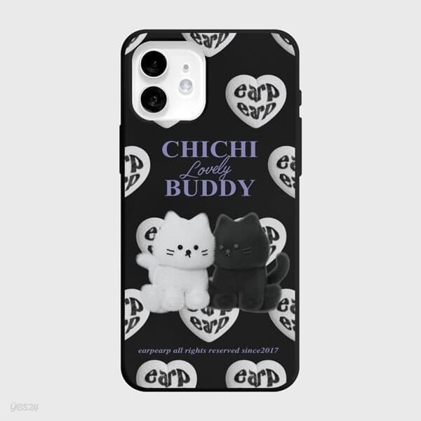 HEART PATTERN CHICHI BUDDY-BLACK(컬러젤리)