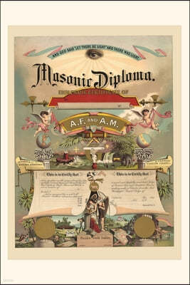 Vintage Journal Masonic Diploma