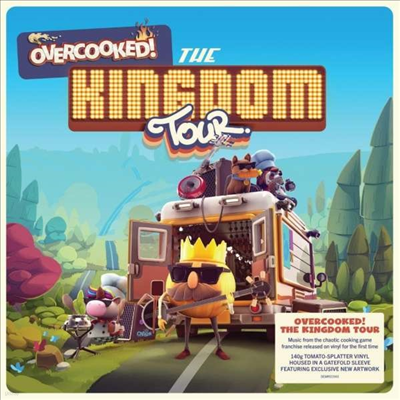 O.S.T. - Overcooked!: The Kingdom Tour (Video Game Soundtrack)(Ltd)(Gatefold)(140g)(Tomato Splatter Vinyl)(LP)