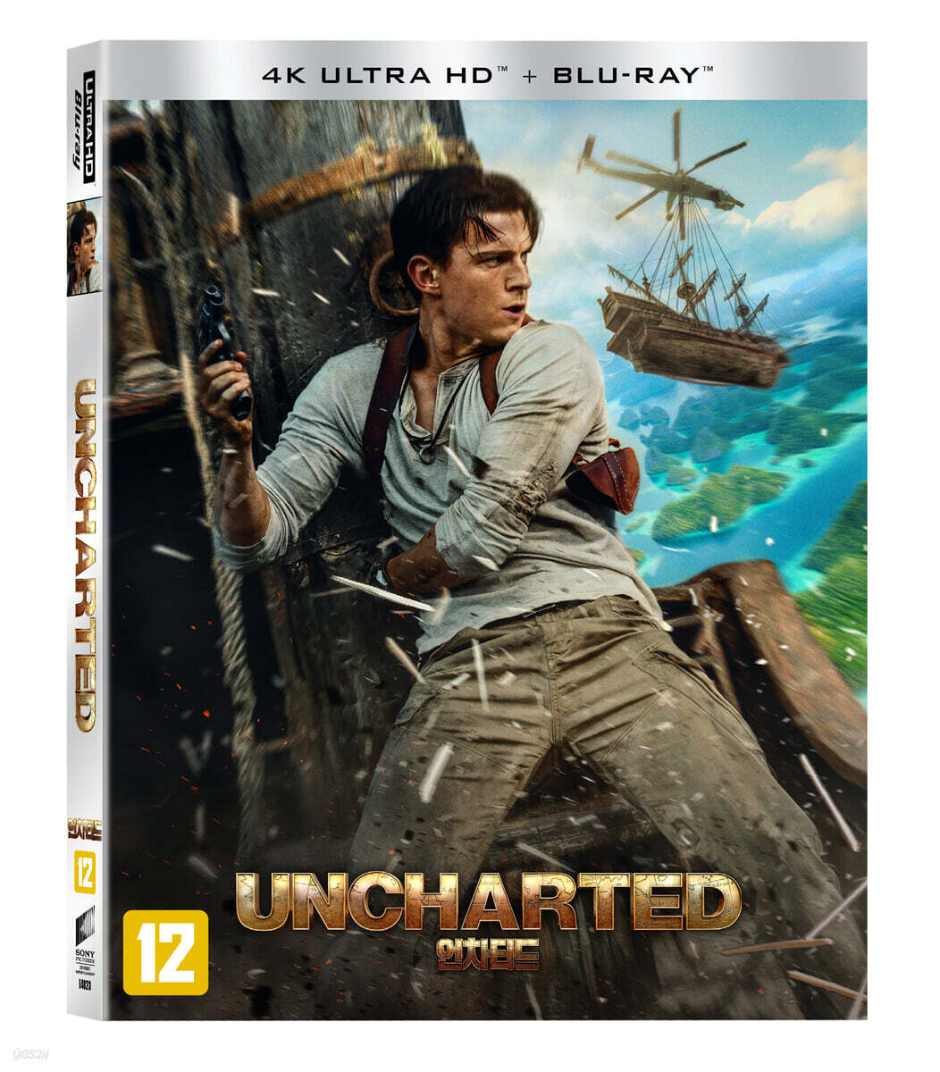 언차티드 (2Disc, 4K UHD+BD 슬립케이스 초회한정판) : 블루레이
