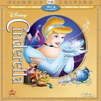 Cinderella (ŵ: ̾Ƹ ) (ѱ۹ڸ)(Three-Disc Diamond Edition: Blu-ray/DVD + Digital Copy) (1950)