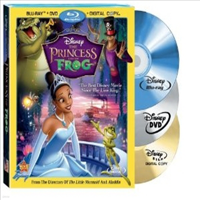 The Princess and The Frog (ֿ ) (ѱ۹ڸ)(Three Disc Combo: Blu-ray/DVD + Digital Copy) (2009)