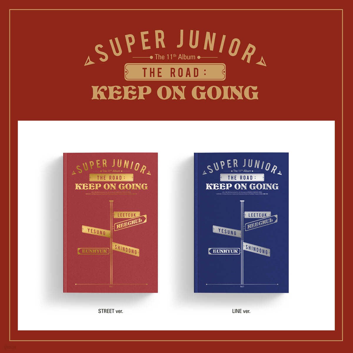 슈퍼주니어 (Super Junior) 11집 - Vol.1_’The Road : Keep on Going’ [버전 2종 중 1종 랜덤 발송]