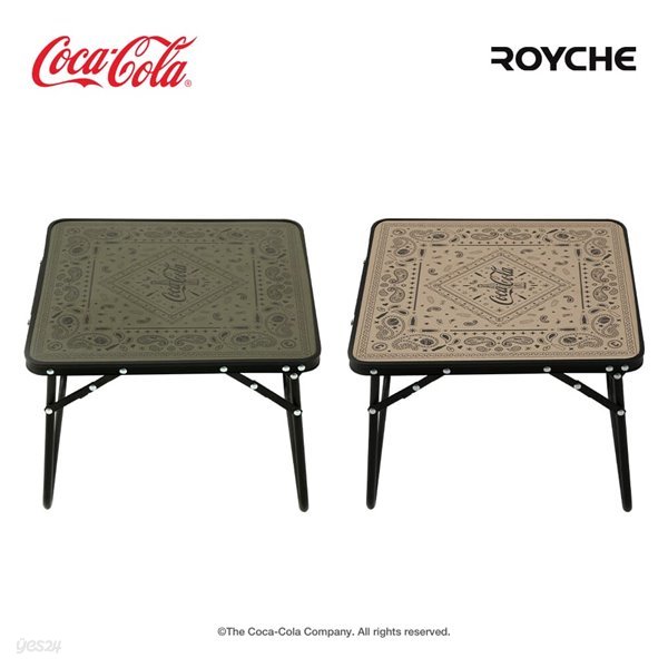 로이체 코카콜라 콜라보 캠핑용 폴딩 테이블 탁자 40X40