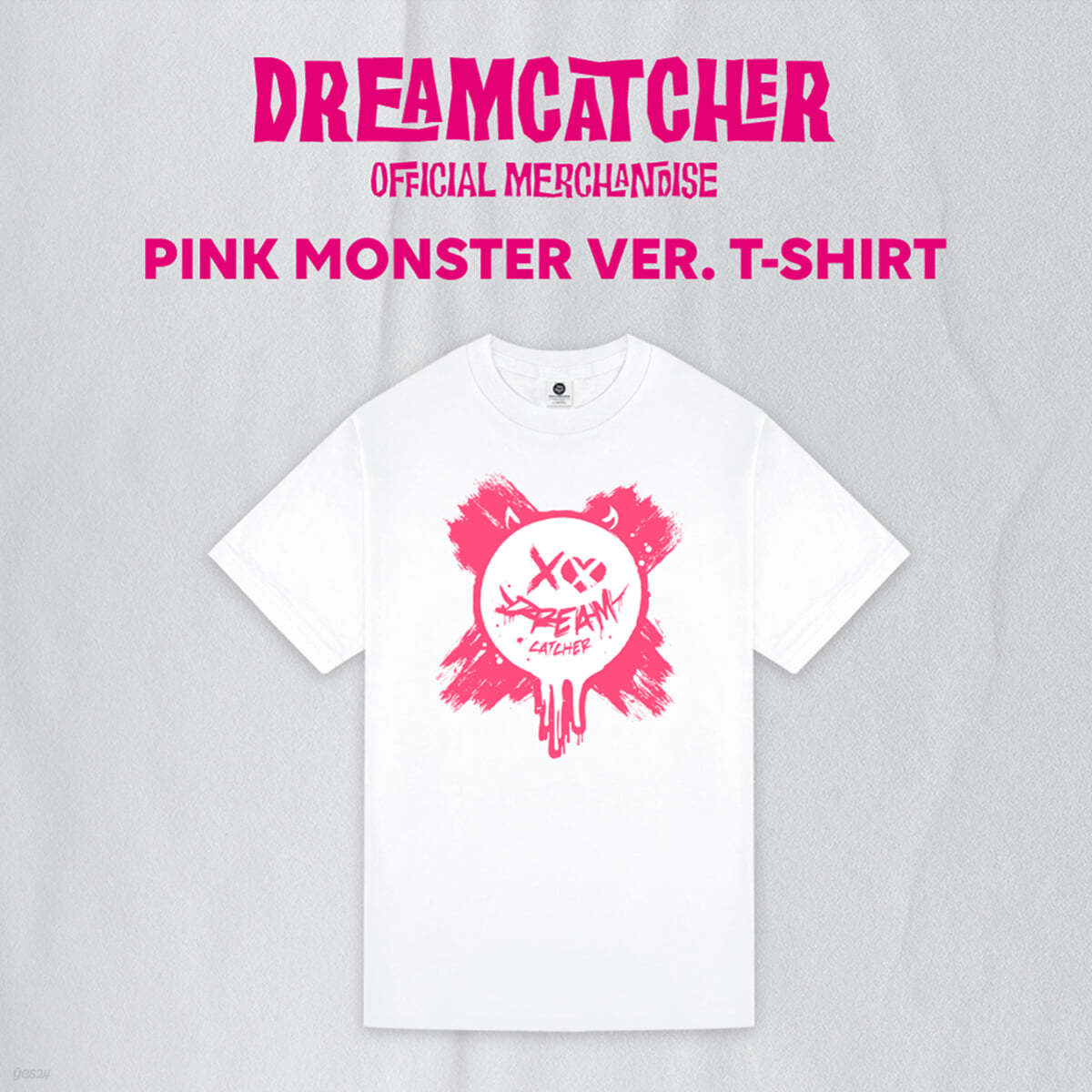 드림캐쳐 (Dreamcatcher) - DREAMCATCHER T-SHIRT [PINK MONSTER ver.][SIZE : L]