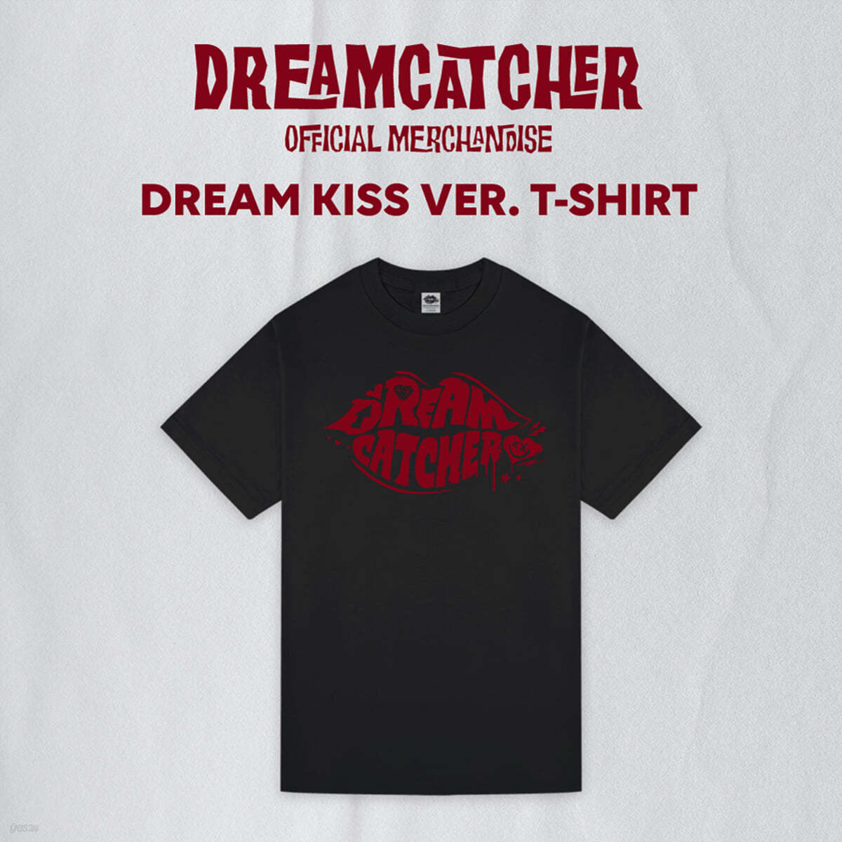드림캐쳐 (Dreamcatcher) - DREAMCATCHER T-SHIRT [DREAM KISS ver.][SIZE : L]