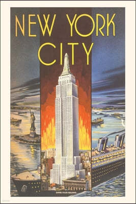 Vintage Journal New York City, Empire State Building