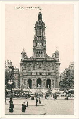 Vintage Journal Church of the Trinity, Paris, France