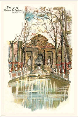 Vintage Journal Medici Fountain, Luxemburg Park