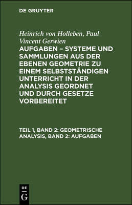 Geometrische Analysis, Band 2: Aufgaben