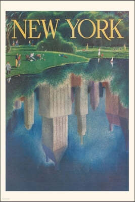 Vintage Journal Travel Poster, Central Park, New York City