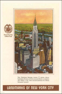 Vintage Journal Landmarks of New York City, Chrysler Building