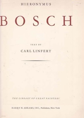 BOSCH--HIERONYMUS-외국영어원서 컬러 미술 도록 오리지널책