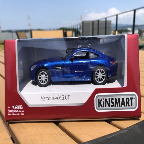 킨스마트13cm 미니카 메르세데스 AMG GT Blue레이싱카