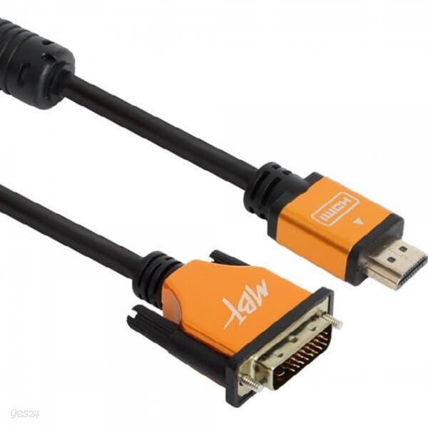 HDMI to DVI 듀얼 골드 케이블 1M MBF-DMHMG001