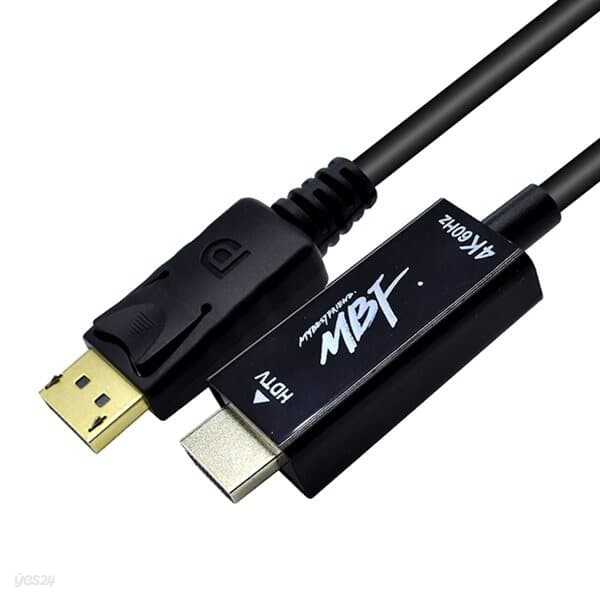 MBF DP TO HDMI 케이블V 1.2 2M 블랙 MBF-DPHC02B