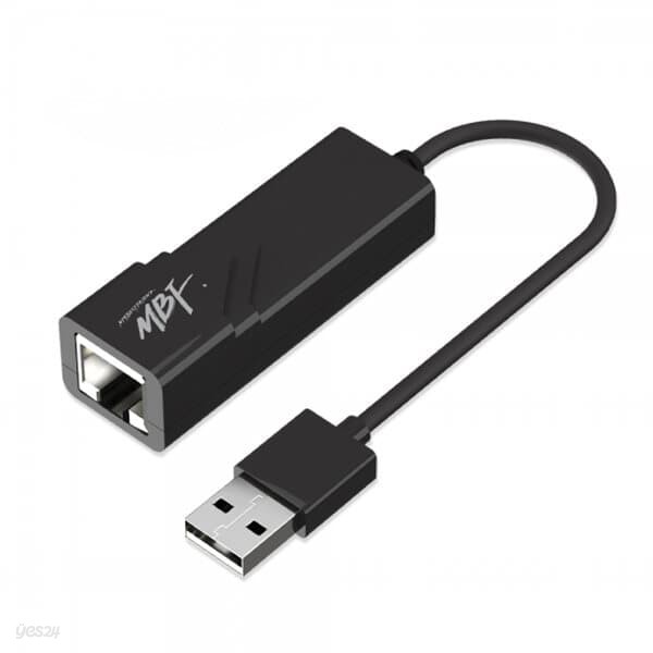 엠비에프 MBF-LAN20BK USB 2.0 유선 랜카드 100M블랙