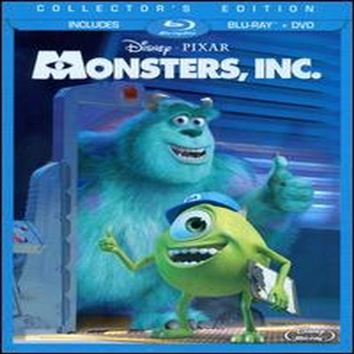 Monsters, Inc. (ֽȸ) (ѱ۹ڸ)(Three-Disc Collector's Edition: Blu-ray/DVD Combo in Blu-ray Packaging) (2001)