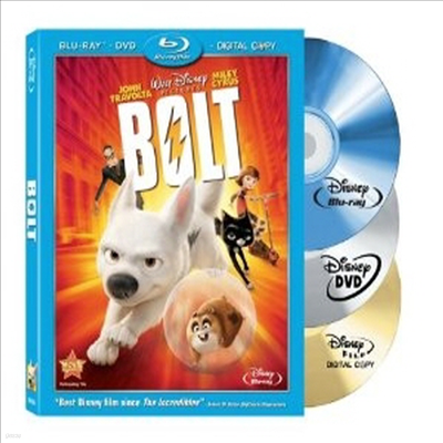 Bolt (Ʈ) (Three-Disc Edition w/ Standard DVD + Digital Copy + BD Live) (ѱ۹ڸ)(Blu-ray) (2008)