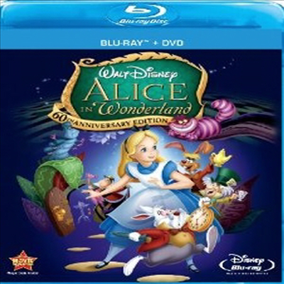 Alice In Wonderland (̻  ٸ) (ѱ۹ڸ)(Two-Disc 60th Anniversary Blu-ray/DVD Combo) (1951)